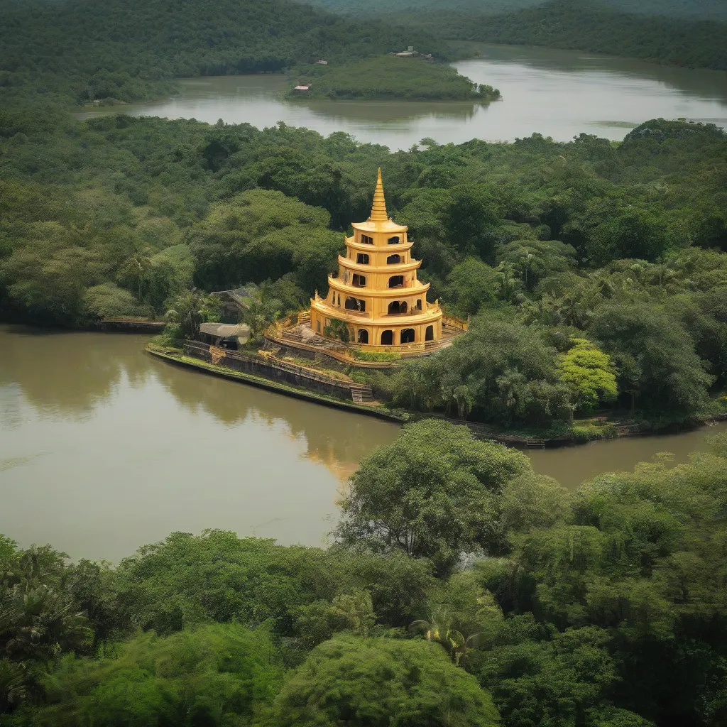 Khung cảnh nên thơ chùa Thiên Mụ